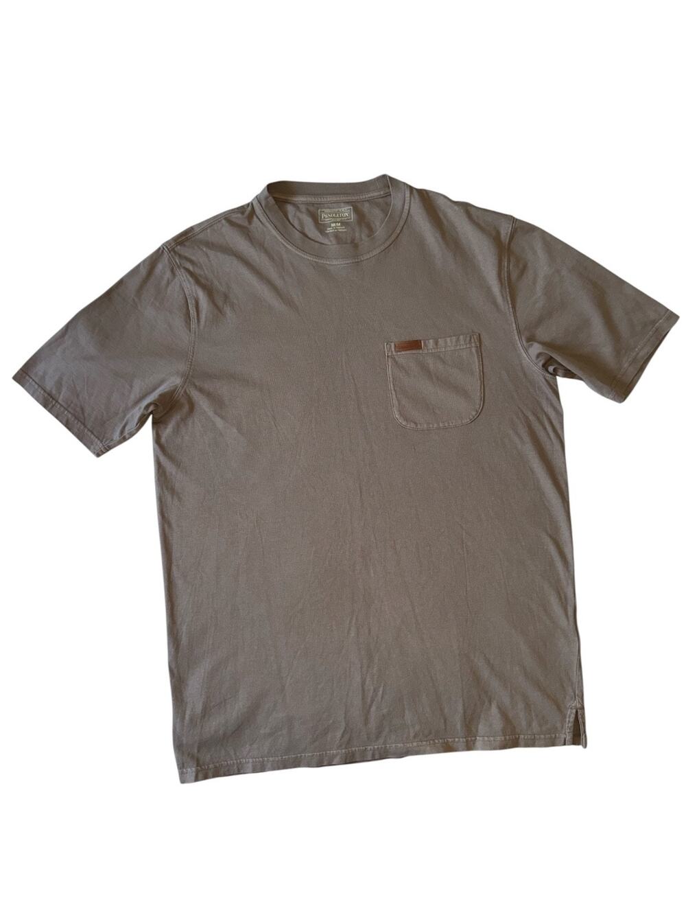Pendleton Deschutes Pocket Tee Ash Brown Mens Medium